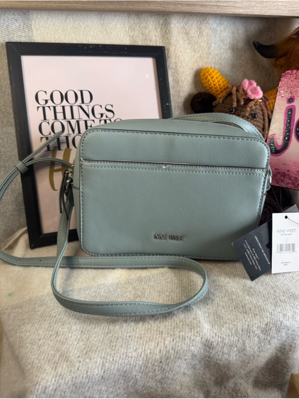 Nine West Mint Green Crossbody Bag